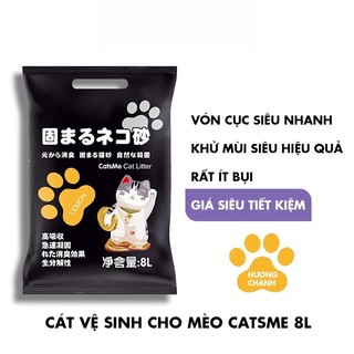 Cát Vệ Sinh Cho Mèo Catsme 8L Thành Phần Bentonite Tự Nhiên Hạn Chế Bụi Bám Chân Mèo