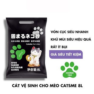 Cát Vệ Sinh Cho Mèo Catsme 8L Thành Phần Bentonite Tự Nhiên Hạn Chế Bụi Bám Chân Mèo