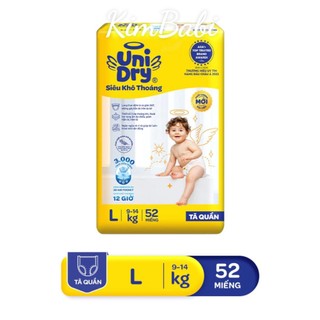 Tã quần Unidry Siêu Khô Thoáng L52/XL44/XXL40 miếng