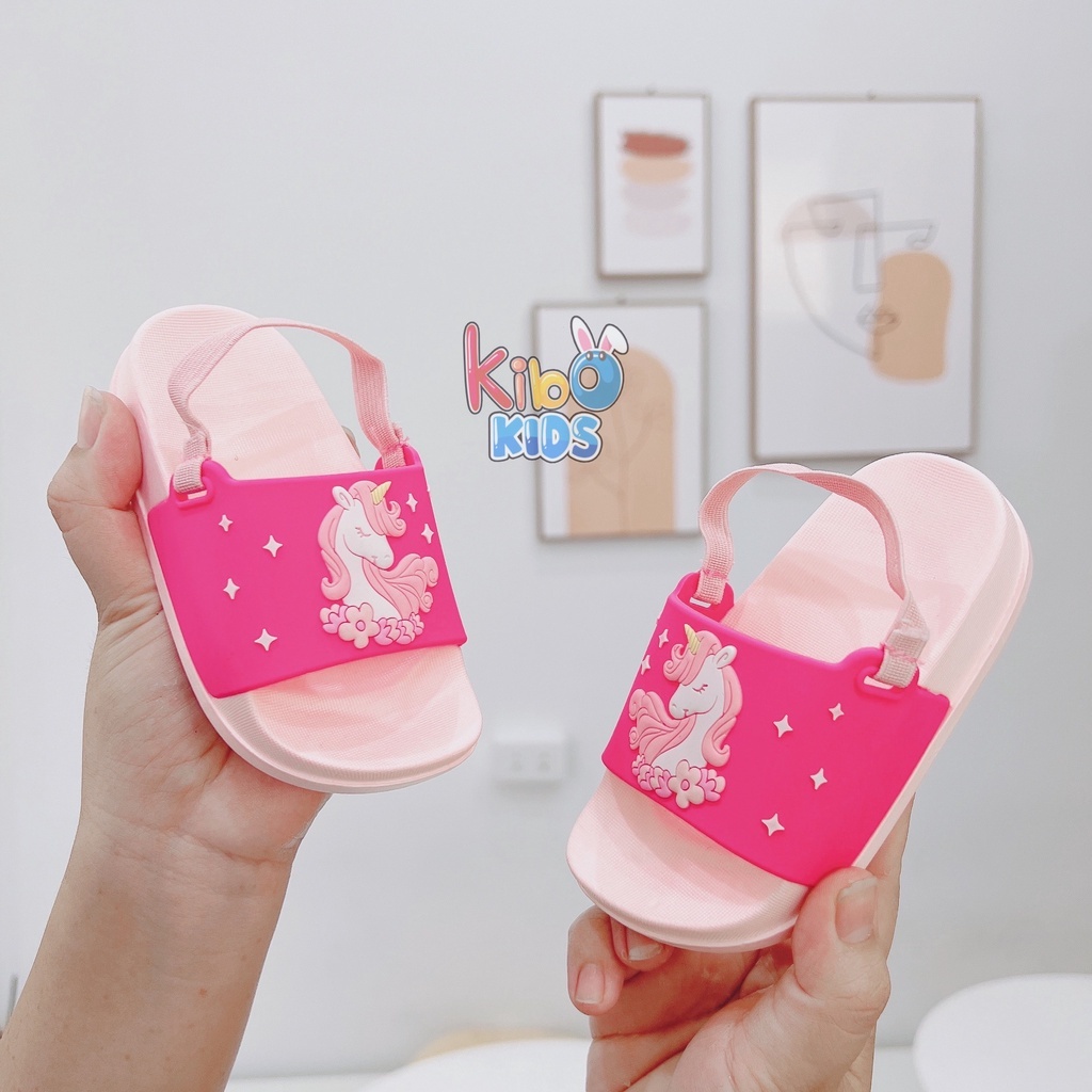 Dép lê có quai siêu nhẹ, siêu êm chống trơn trượt cho bé chân 12cm-15cm