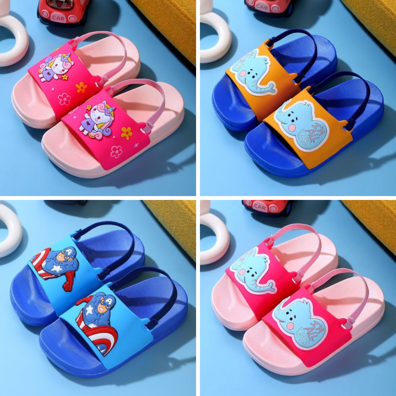 Dép lê có quai siêu nhẹ, siêu êm chống trơn trượt cho bé chân 12cm-15cm