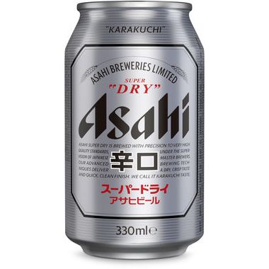 Bia Asahi Super "DRY" lon 330ml