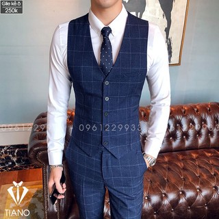 Áo Gile, áo khỉ, gile nam, họa tiết cao cấp theo màu vest chất vải cao cấp form ôm đẹp