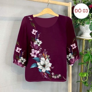 TH9-Áo lụa trung niên cao cấp mềm mịn mát, ko bai ko xù