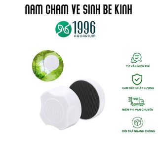 Nam châm mini lau kính bể cá, dụng cụ cọ bể nam châm,Size S dành cho bể kính dày từ 6mm trở xuống