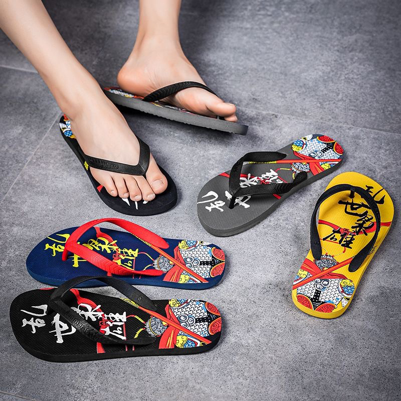 Mới Dép Xỏ Ngón In Họa Tiết Nhiều Màu Sắc Phong Cách Hàn Quốc Thời Trang Mùa Hè Dành Cho Nam
