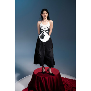 Cazi Eunice Skirt - Chân váy dài dúm