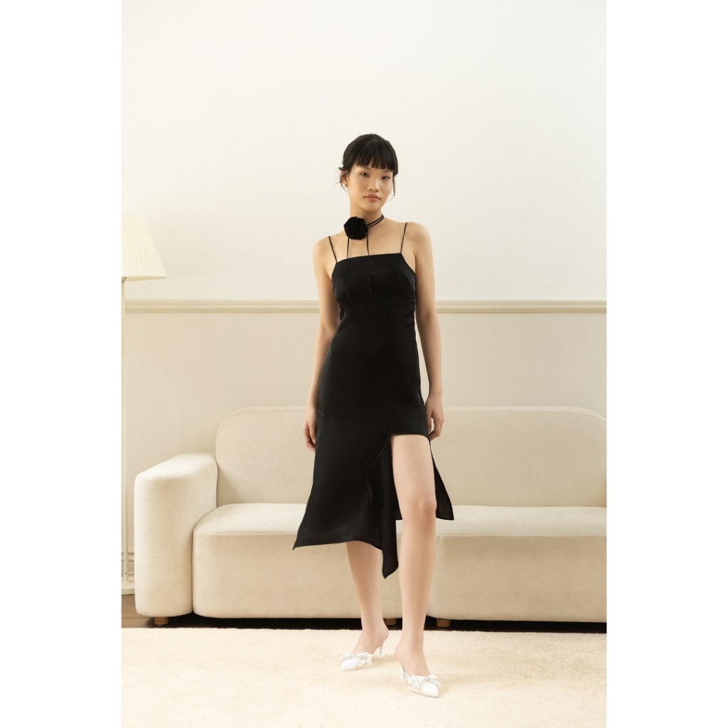 |ALICE NGUYEN| ĐẦM LỤA 2 DÂY XẺ TÀ