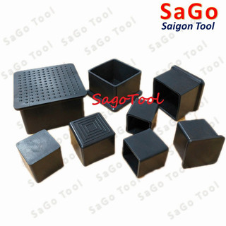 Đầu bịt ngoài cho sắt hộp vuông 25-60, đầu bịt chân bàn ghế loại nhựa