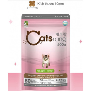 Thức ăn hạt cho mèo catrang hàn quốc 400g