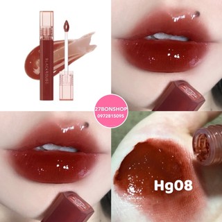 Son tint bóng black rouge half n half water glow - hg08