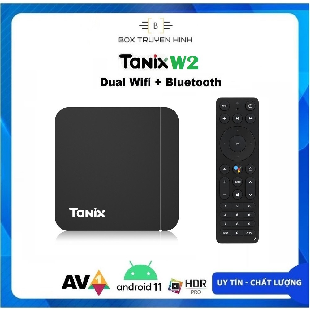 Android Box Tanix W2 Remote voice, RAM 4GB, ROM 32GB, S905W2, Android TV 11, Dual Wifi, Bluetooth