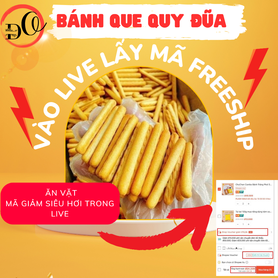 500gr Bánh quy que Đũa bơ sữa mặn bách hoá đô
