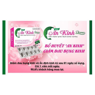 An Kinh Diana - Bổ Huyết, Điều Kinh, giảm nguy cơ rối loạn kinh nguyệt, đau bụng kinh