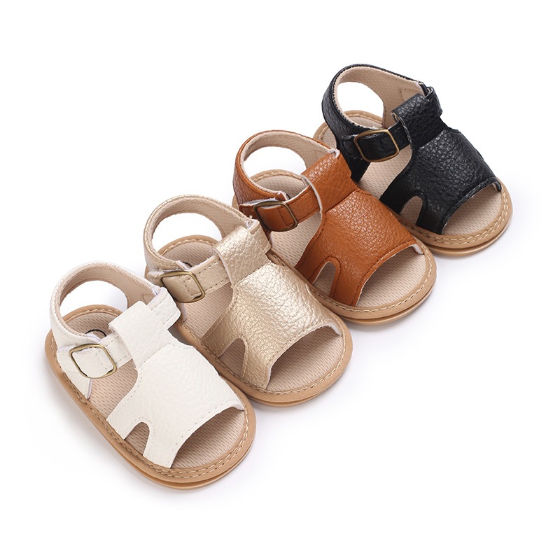 Giày Sandal Khóa Dán Chống Trượt Thời Trang Dành Cho Trẻ Sơ Sinh