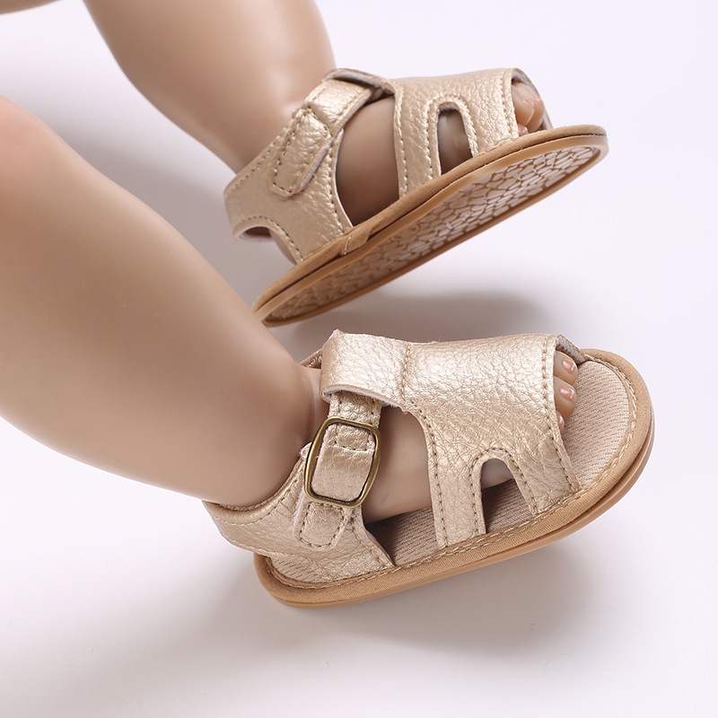 Giày Sandal Khóa Dán Chống Trượt Thời Trang Dành Cho Trẻ Sơ Sinh