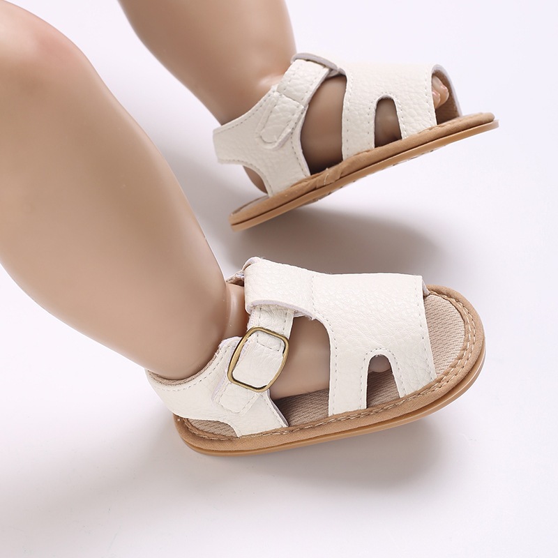 Giày Sandal Khóa Dán Chống Trượt Thời Trang Dành Cho Trẻ Sơ Sinh