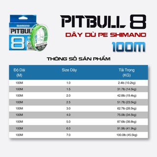Dây Dù Câu Cá PE Pitbull X12 ( 150m )