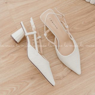La Muse - giày cao gót mũi nhọn slingback Leon