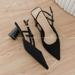 La Muse - giày cao gót mũi nhọn slingback Leon