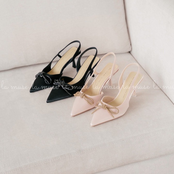 La Muse - Giày cao gót dáng slingback Alice