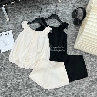 Set áo trễ vai quần sooc tiểu thư bánh bèo siêu xinhhhh