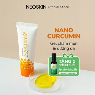 Gel Nghệ Giảm Mụn, Mờ Thâm Nano Curcumin Mờ Sẹo, Không Gây Vàng Da Dành Cho Da Dầu Mụn NEOSKIN 20gr (Tuýp)