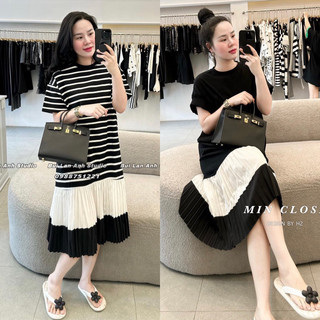 váy xuông kẻ cottong co giãn nhẹ thấm hút mồ hôi mềm mát
