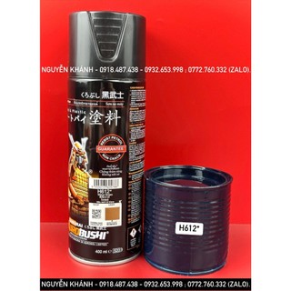 H612-sơn xịt samurai màu xanh wave nhớt