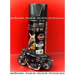 Sơn xịt samurai h931 - màu đen pha lê xanh