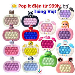 Pop it điện tử tiếng việt 999lv level đồ chơi xả stress bán sỉ