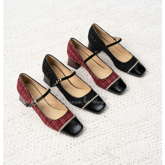 La muse - Giày maryjane cao gót Bloom