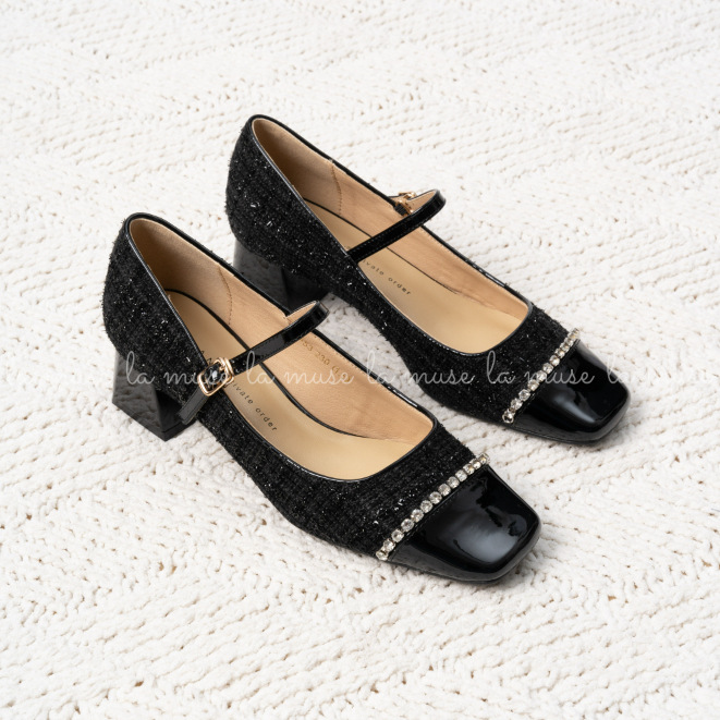 La muse - Giày maryjane cao gót Bloom