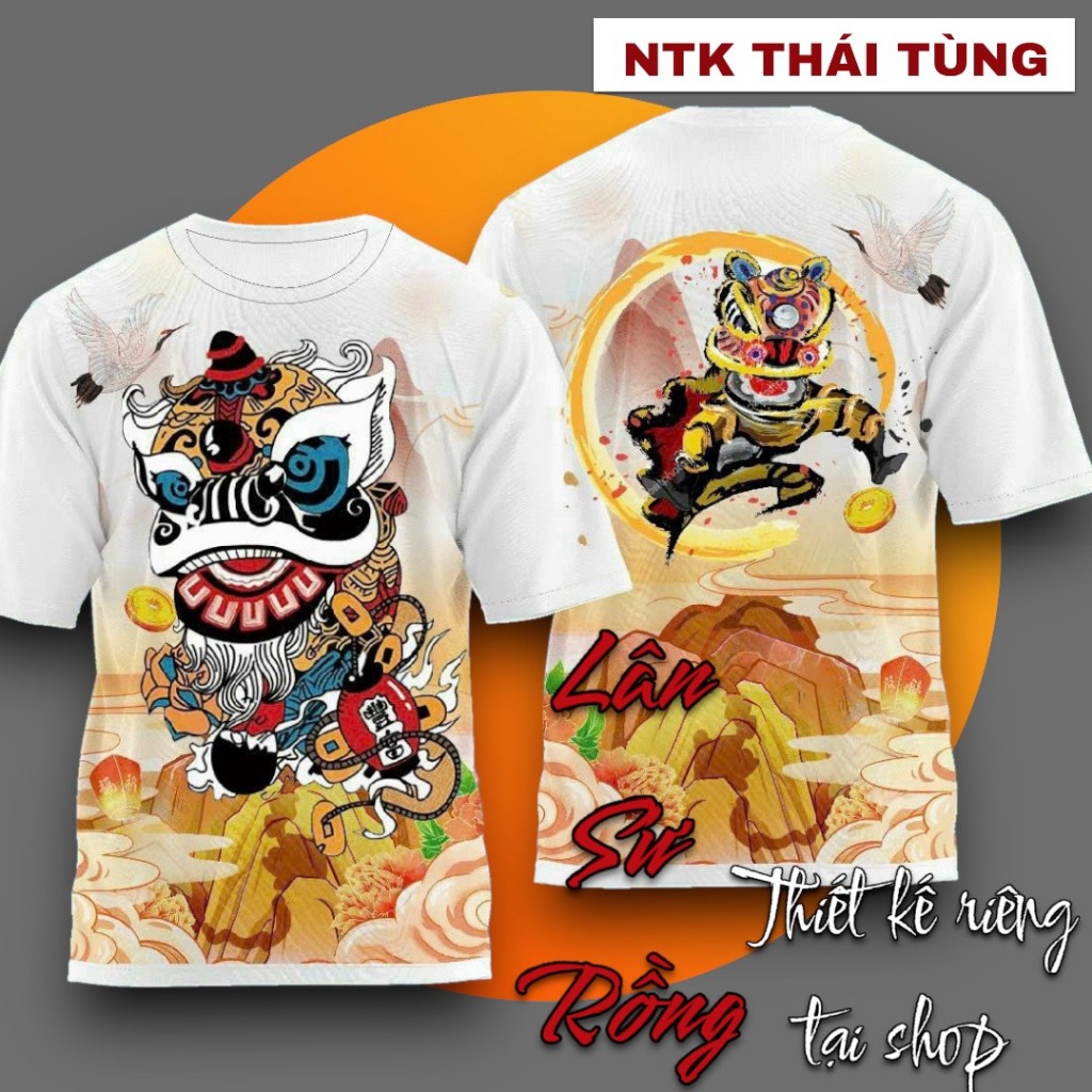 Tổng hợp các mẫu áo thun 3D LÂN SƯ RỒNG MÀU TRẮNG siêu HOT - CÓ NHẬN IN TÊN VÀO ÁO