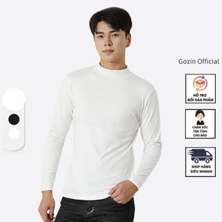 Áo Giữ Nhiệt Nam Gozin Official Dài Tay Chất Liệu Nhung tăm Co Giãn 4 Chiều Thoải Mái Giữ Ấm Tốt -JA06