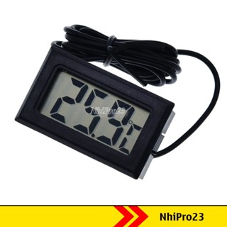 Nhiệt kế điện tử đo nhiệt độ hiển thị số LCD có dây đầu dò nhiệt độ