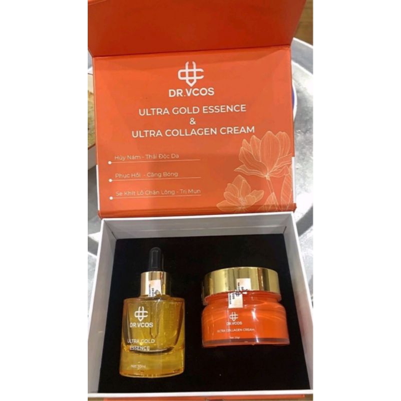 Bộ nám Ultra Gold Essence, Ultra Collagen Cream dr. Vcos