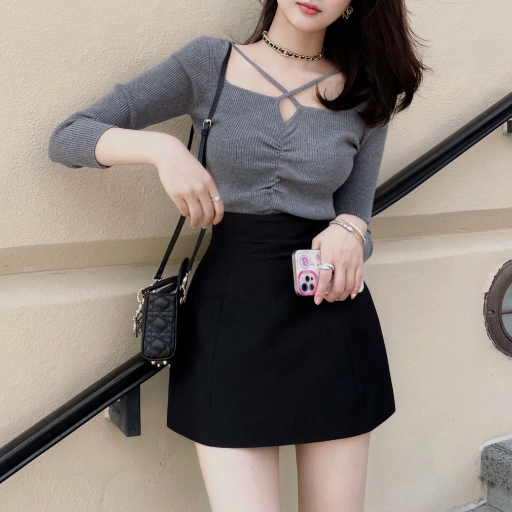 Chân Váy Chữ A Lưng Cao Hách Dáng Mẫu Trẻ Trung Dễ Phối Đồ T36 | BigBuy360 - bigbuy360.vn