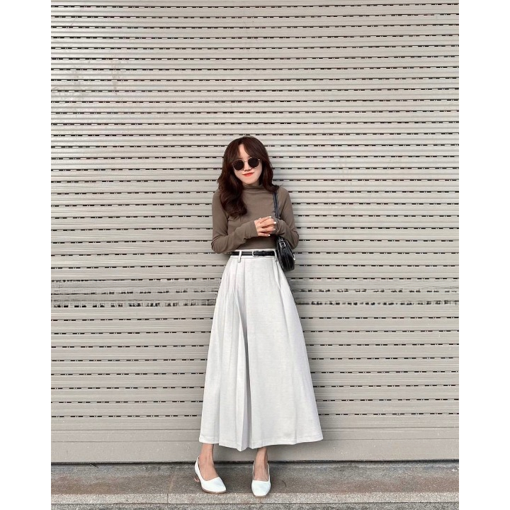 Chân Váy Dài Xếp Ly Cao Cấp Dày Mịn Dáng Trẻ Trung Hot Trend D0103 | BigBuy360 - bigbuy360.vn