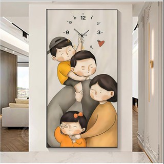 Tranh Đồng Hồ Gia Đình/ Đồng Hồ Treo Tường/ Tranh Gia Đình/ Tranh Treo Hành Lang/ Cầu Thang/ Quà Tặng/ Decor Nhà