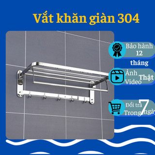 Giàn vắt khăn inox 304, giá treo khăn nhà tắm inox 304 loại tốt, vắt khăn gian nhà tắm inox chuẩn chân dày, vắt khăn g