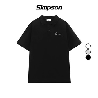 Áo Polo Local Brand Thêu Signature Simpson Polo Unisex Nam Nữ Oversize - PS07