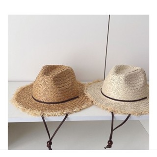 Mũ cói mềm phong cách cao bồi cho bé