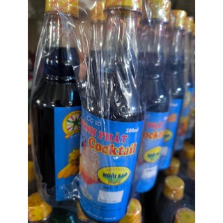 Siro Huỳnh Phát chai 500ml có đường đủ vị ( sâm dứa, dưa hấu, bạc hà, việt quốc, cam dâu...)