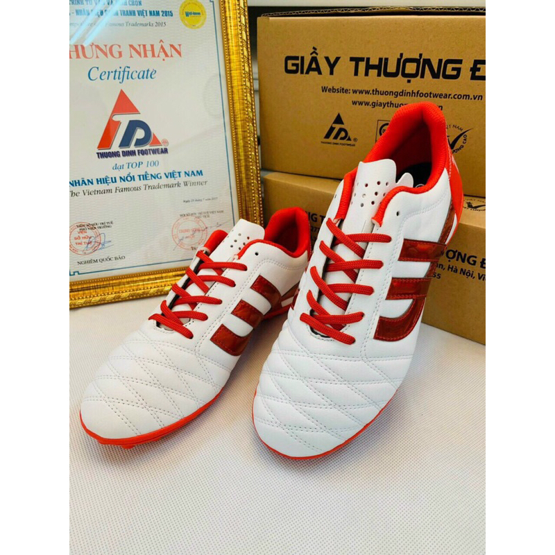 Giày đá bóng Thượng Đình loại cao cấp[HÀNG VNXK] Giày bata đế đinh đá bóng sân cỏ nhân tạo nam