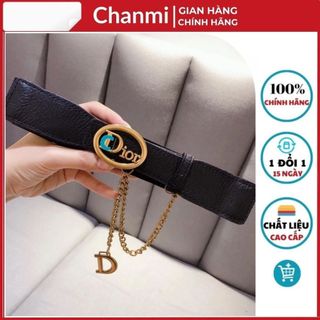 Đai váy thắt lưng da bản 4cm CHANMI PK06, dây thắt lưng nữ dây xích Dior sang chảnh