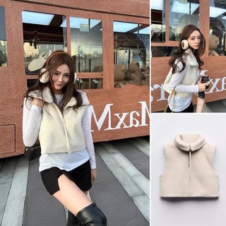 Áo khoác len khóa kéo Zara xuất