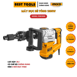 Máy đục bê tông ingco pdb13008 công suất 1300w