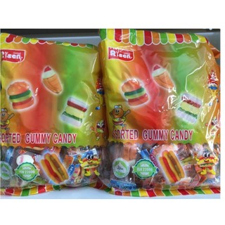 Kẹo dẻo assorted gummy candy risen 350g