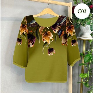 TH10-Áo lụa tặng bà tặng mẹ mềm mát, siêu đẹp siêu sang, bao giặt máy ạ